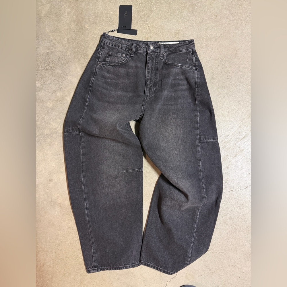 Rag & Bone Charcoal Denim Jeans - Picture 2 of 12